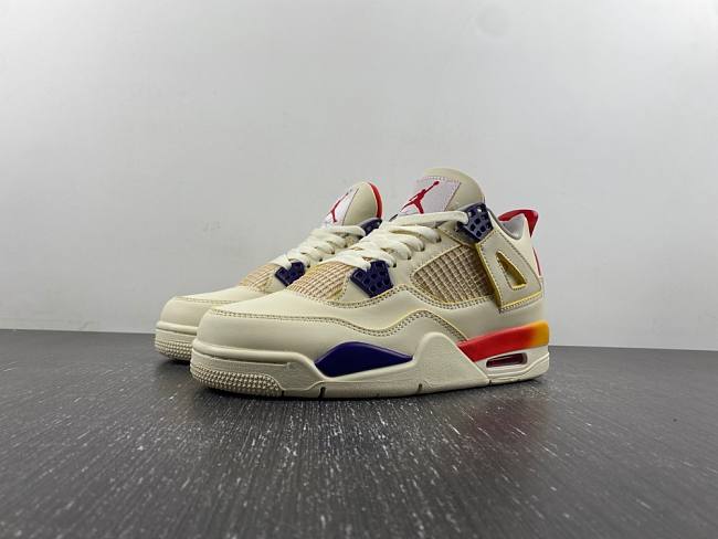 J Balvin x Air Jordan 4 Retro Smiley Face Gradient Rainbow AQ0344-901 - 1