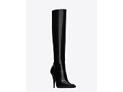 SAINT LAURENT JONES BOOTS IN GLAZED LEATHER 755229AAAZY1000 - 6