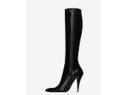 SAINT LAURENT JONES BOOTS IN GLAZED LEATHER 755229AAAZY1000 - 5