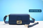 Fendi Baguette Blue Selleria 8BR600ANT2F1K37 - 1