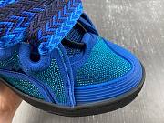 LANVIN CURB SNEAKERS IN LEATHER AND STRASS Majorelle Blue I-1695-I91789 - 3