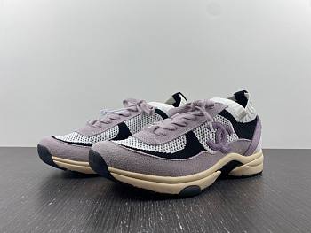 CHANEL (W) Sneakers Knit Suede Calfskin & White Purple G38750-Y55682-K3813