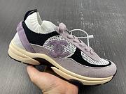 CHANEL (W) Sneakers Knit Suede Calfskin & White Purple G38750-Y55682-K3813 - 3