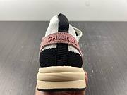 Chanel CC Logo Nylon Suede Sneaker Pink White Black - 5