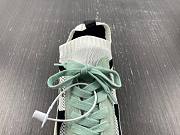 Chanel Knit & Suede Calfskin Sneakers Green & White G38750 - 5