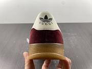 adidas x Gucci Gazelle Burgundy Velvet 707848 9STU0 6160 - 4