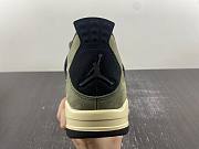 Undefeated x Air Jordan 4 Retro UNDFTD Olive JBM351-M1 - 2