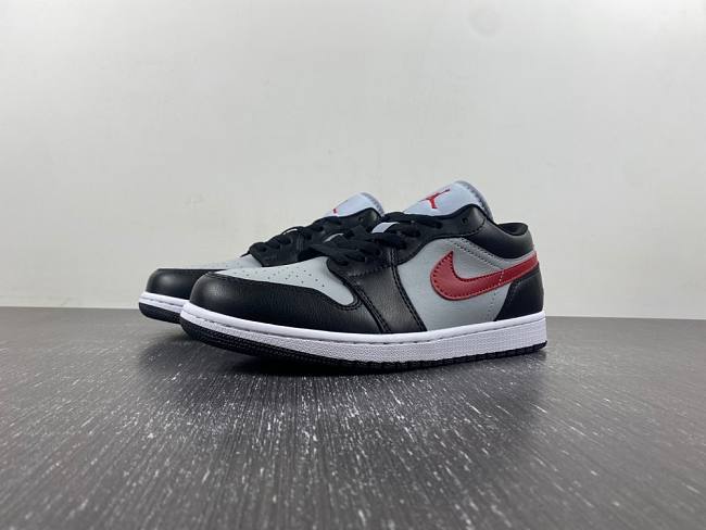 Air Jordan 1 Low “Black/Grey/Red” DC0774-062 - 1