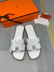 Hermès H Oran Sandal White (Women) H021056Z 02365 - 4