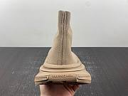 BALENCIAGA WOMEN'S 3XL SOCK RECYCLED KNIT SNEAKER IN BEIGE 758429W2DG12910 - 6