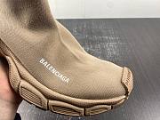 BALENCIAGA WOMEN'S 3XL SOCK RECYCLED KNIT SNEAKER IN BEIGE 758429W2DG12910 - 2