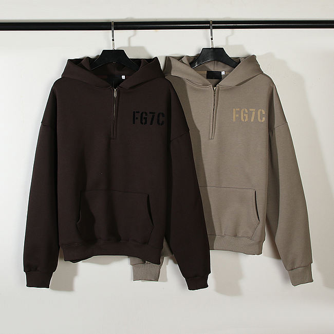 Fear Of God Long Sleeve Half Zip Hoodie FG7C - 1