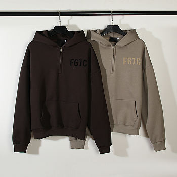 Fear Of God Long Sleeve Half Zip Hoodie FG7C