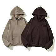 Fear Of God Long Sleeve Half Zip Hoodie FG7C - 4