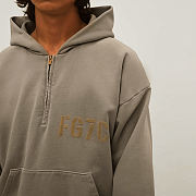 Fear Of God Long Sleeve Half Zip Hoodie FG7C - 3