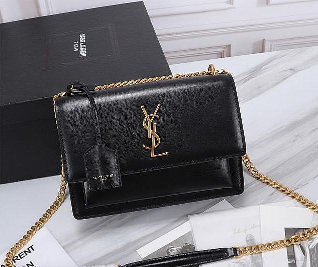 YSL Sunset Monogram Small Gold black - 1