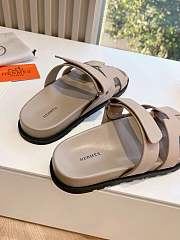 Hermes Chypre Sandal in Beige - 6