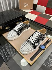 Christian Louboutin Louis Junior Spikes Black graffiti - 6