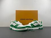 Louis Vuitton Trainer #54 Signature Green White 1AANG3 / 1AANG1 - 2