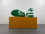 Louis Vuitton Trainer #54 Signature Green White 1AANG3 / 1AANG1 - 3