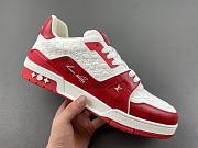 Louis Vuitton Trainer Red White 1A8PK6 / 1A8PJY - 1