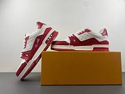 Louis Vuitton Trainer Red White 1A8PK6 / 1A8PJY - 6