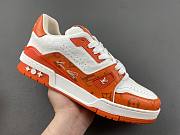 Louis Vuitton Trainer #54 Signature Orange White - 1