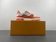 Louis Vuitton Trainer #54 Signature Orange White - 4