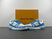 Louis Vuitton Trainer Low White Blue - 2