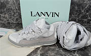 Lanvin grey Leather Curb Sneakers - 2