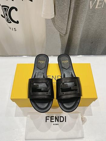 Fendi Black leather slides 8R8136AE7TF0ABB