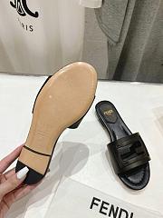 Fendi Black leather slides 8R8136AE7TF0ABB - 5